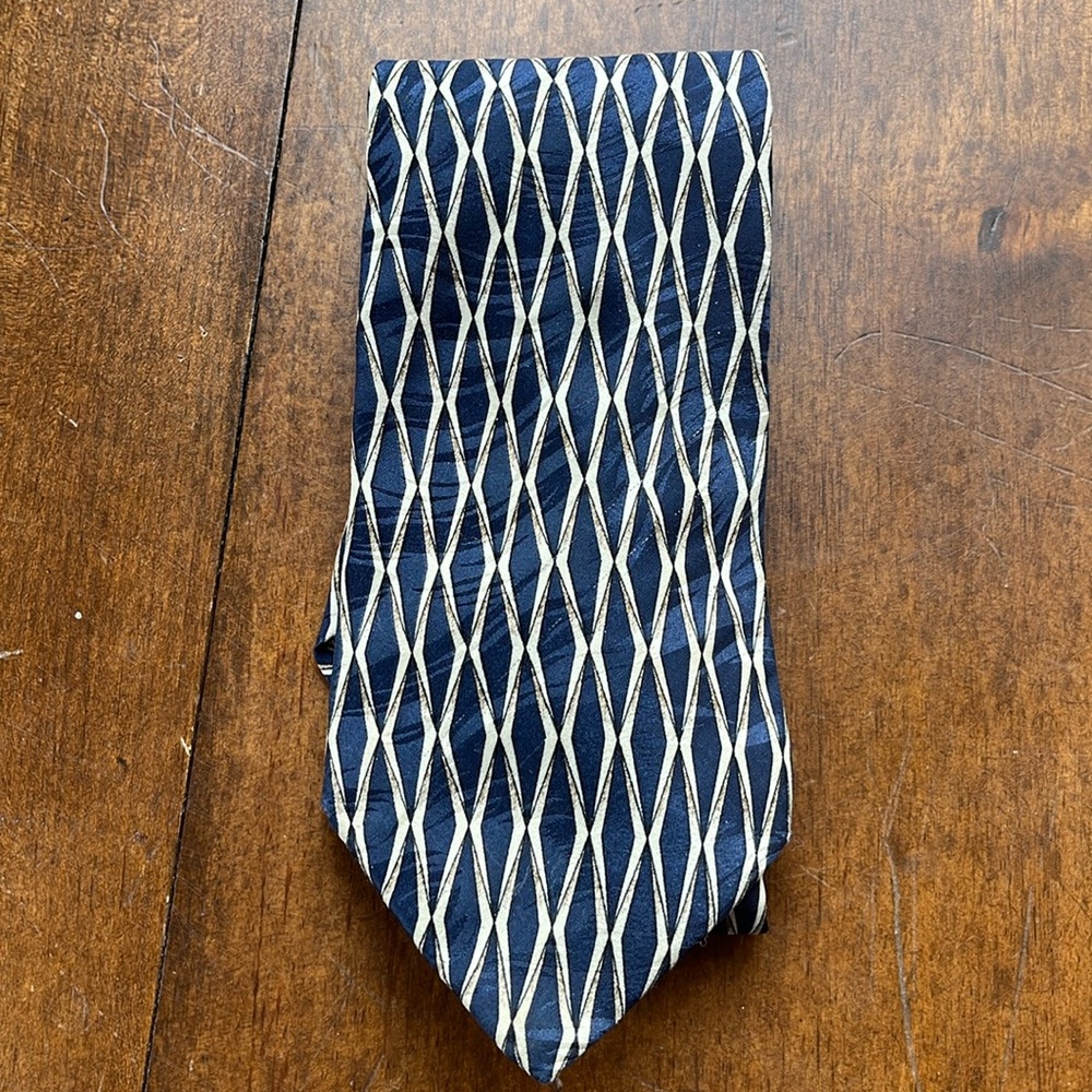 Efenzo Felini Blue Silk Mens Dress Tie